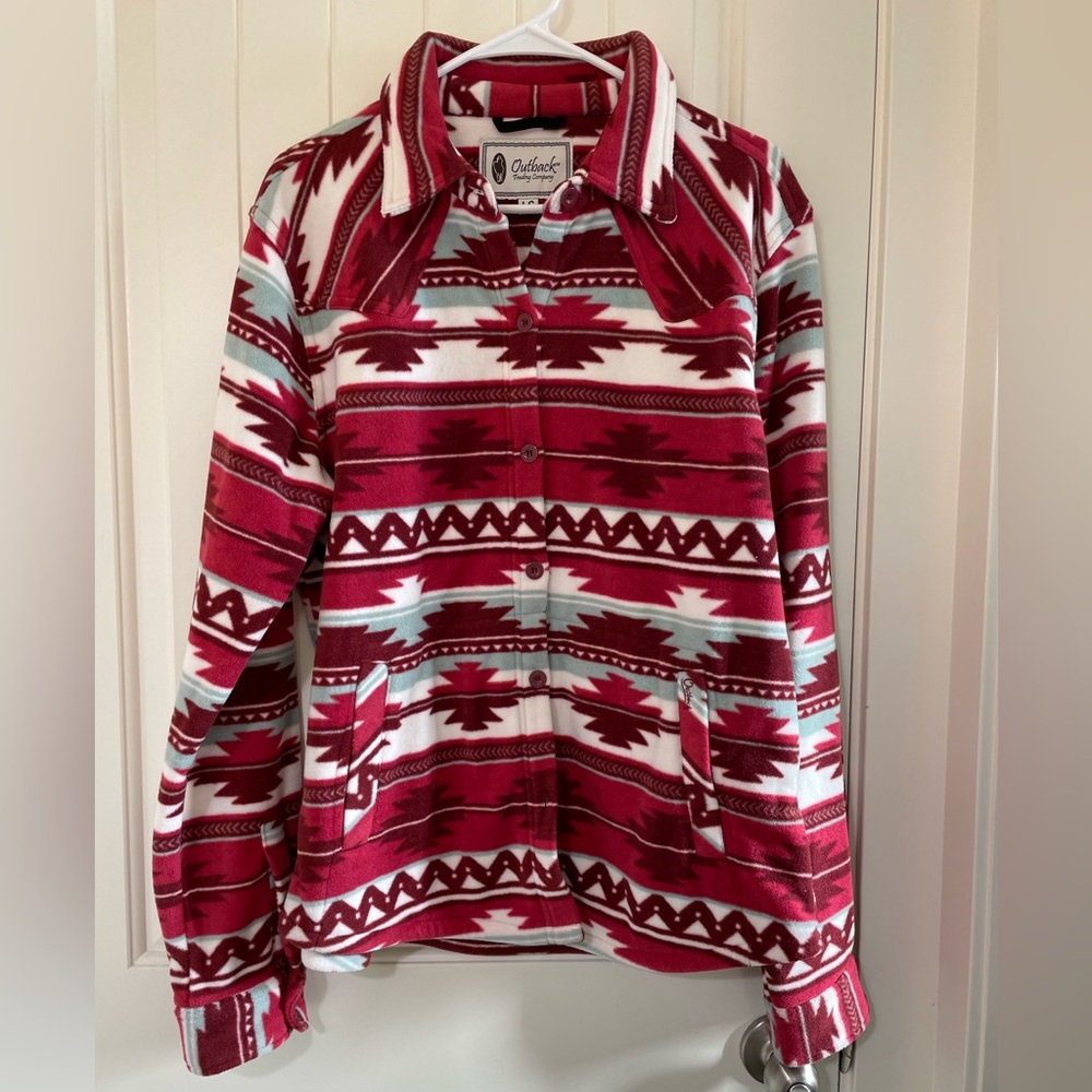 Worn once Outback Trading Co. Fleece button up